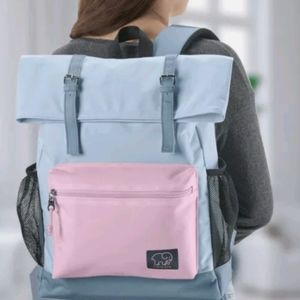 IVORY ELLA BY CONAIR  KIDS BACKPACK 16.5" PASTEL PINK/BLUE